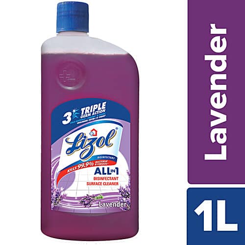 Lizol Disinfectant Surface & Floor Cleaner Liquid - Lavender, 1L