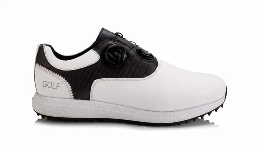 HITCARO Men Proffessional Leather Golf Shoes | Lace-Up | Phylon Sole |Waterproof | Comfortable | Breathable | Sports Shoes