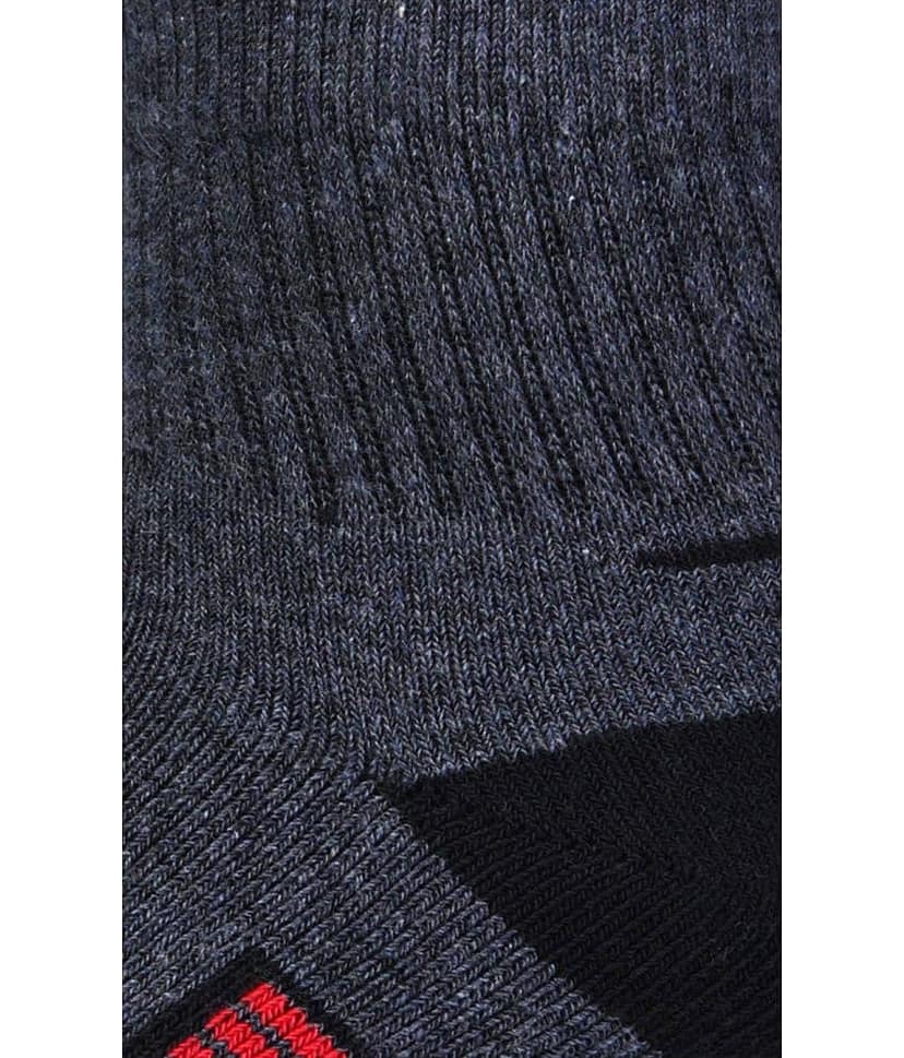 RC. ROYAL CLASS - Cotton Men's Colorblock Black Low Cut Socks ( Pack of 3 ) view 2