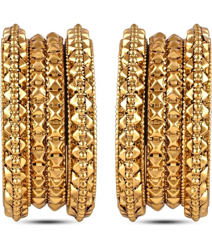 YouBella Fashion Jewellery Traditional Gold Plated Bracelet Bangles Set for Girls and Women (2.4) (2.4) view 2