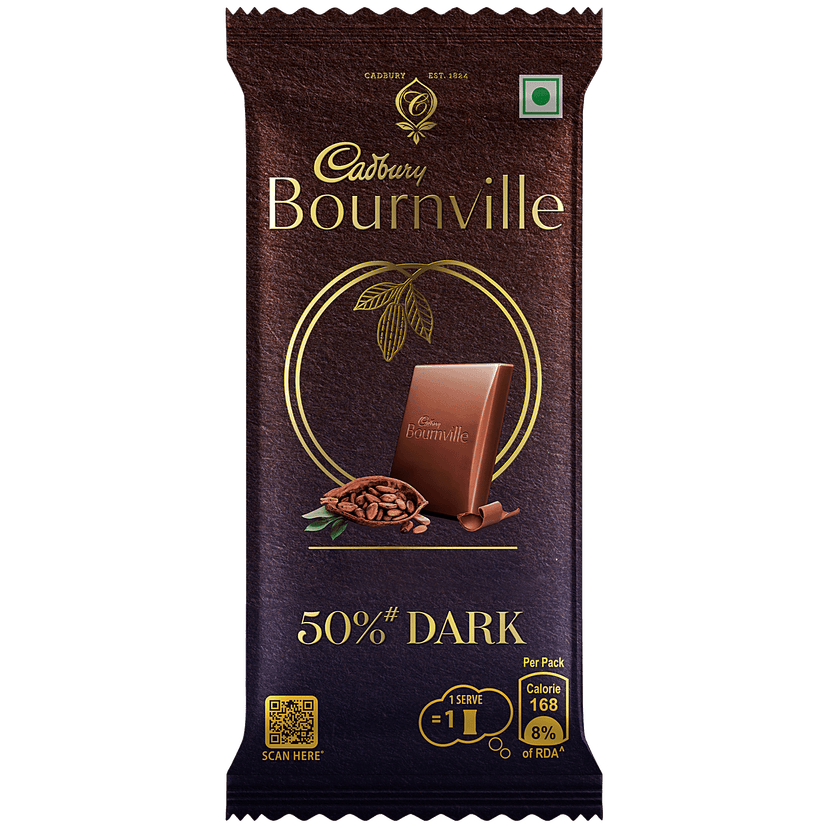 Cadbury Bournville Rich Cocoa Dark Chocolate Bar, 31 G view 2