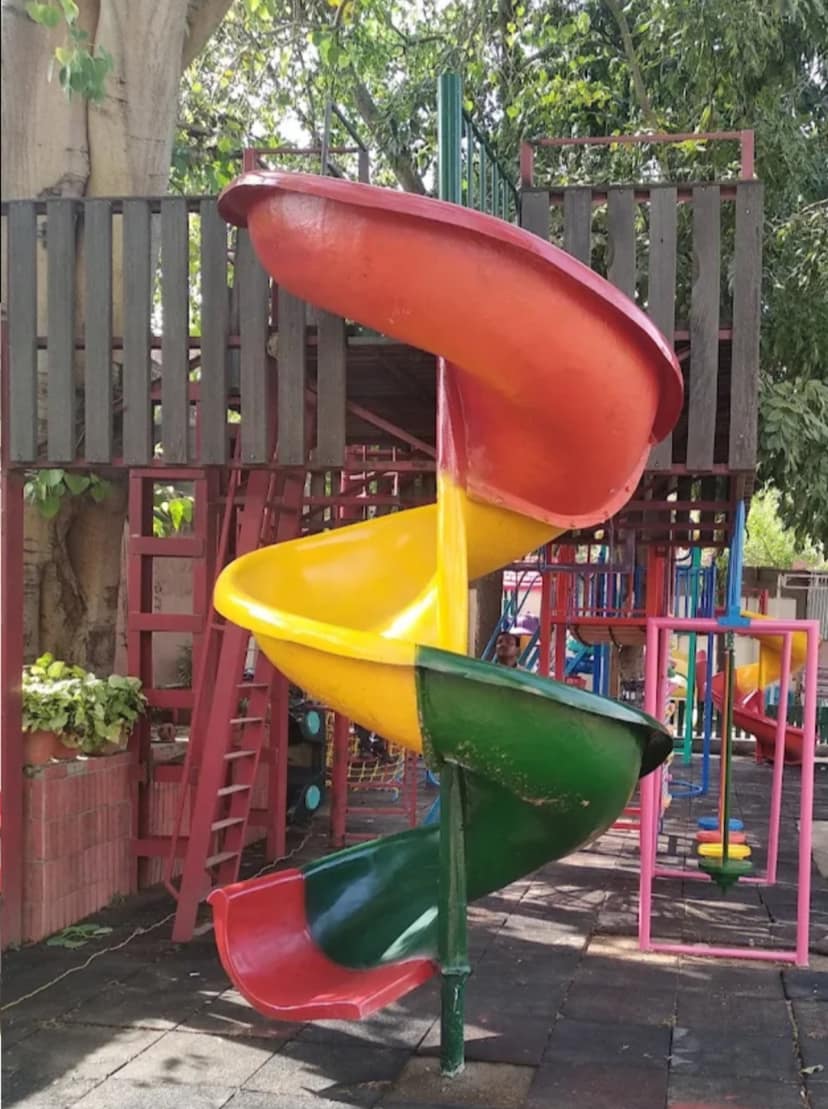 Spiral Playground Slide view 3
