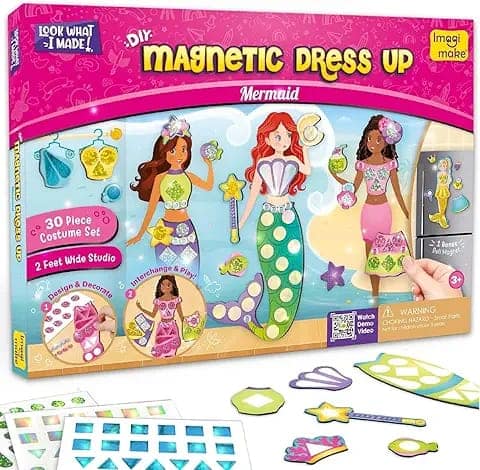 Imagimake DIY Magnetic Dress Up Mermaid|Toy for Girls Age 3-7 Years view 2