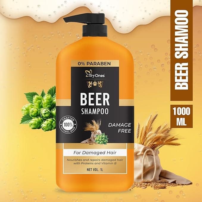 Beer Anti-Dandruff Shampoo | Removes Dandruff from Source | Helps with Itching, Irritation & Redness Accompanying Dandruff (1 Liter) view 6