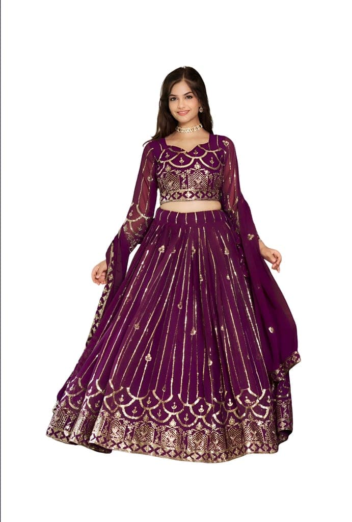 Lehenga choli Readymade Full Stitched For Wedding bridal chaniya choli ready to wear partywear view 3