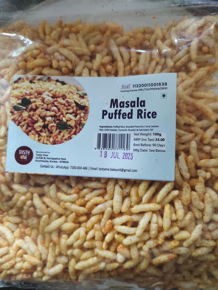 Tasty one masala puffed rice