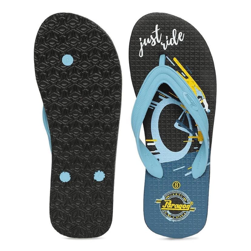 Paragon Men Sky Blue Slippers (K3712G-SBL) view 4
