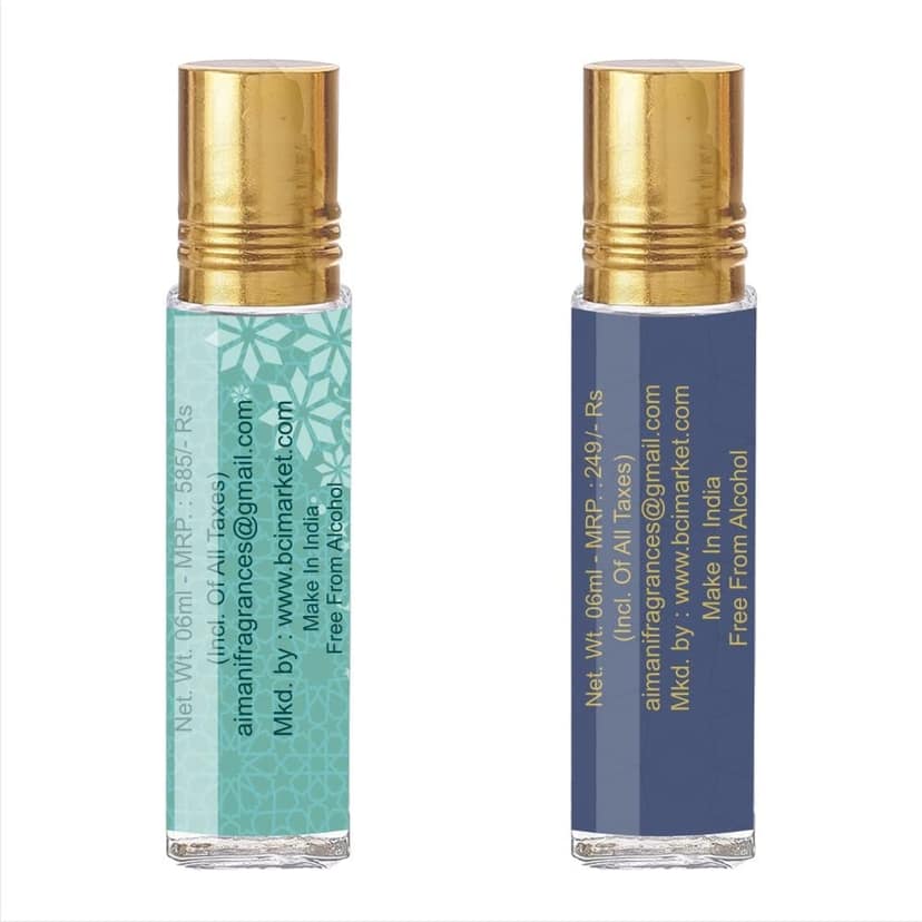 Aimani Musk Rizali - Rasheeqa Attar Perfume for Unisex Pure Natural Long Lasting Combo Pack of 2 view 3