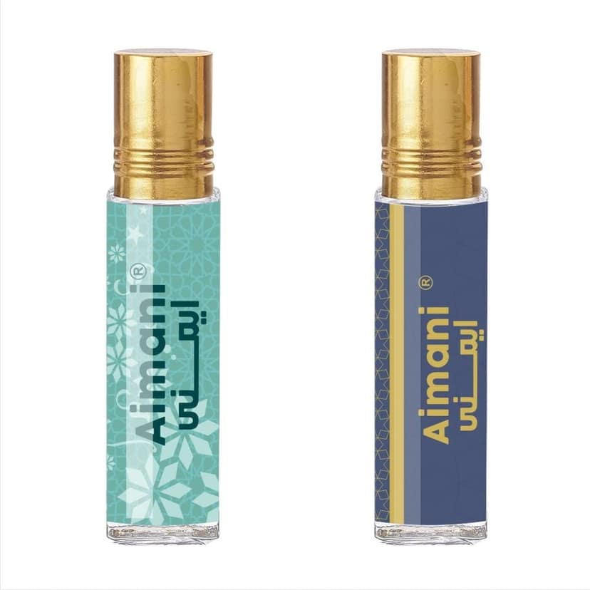 Aimani Musk Rizali - Rasheeqa Attar Perfume for Unisex Pure Natural Long Lasting Combo Pack of 2 view 4
