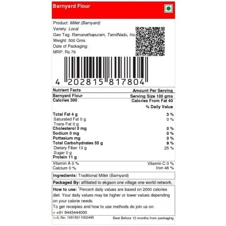 Barnyard Flour 500gms view 3