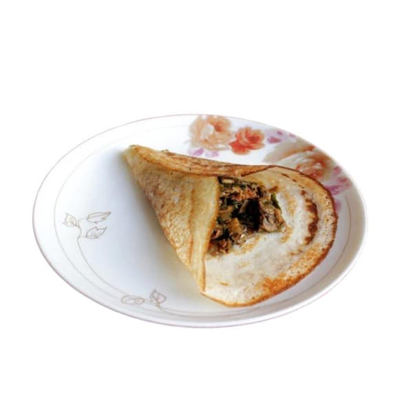 Dosa With Mushroom Curry