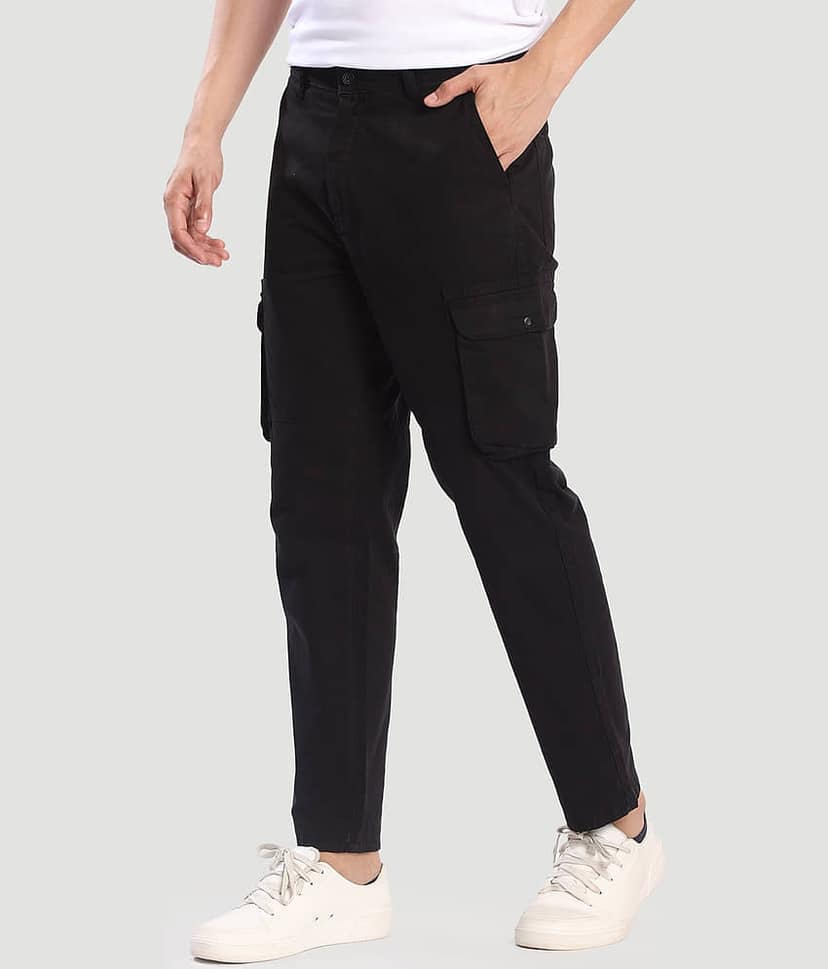 Bene Kleed Regular Men's Cargos - Black ( Pack of 1 ) view 3
