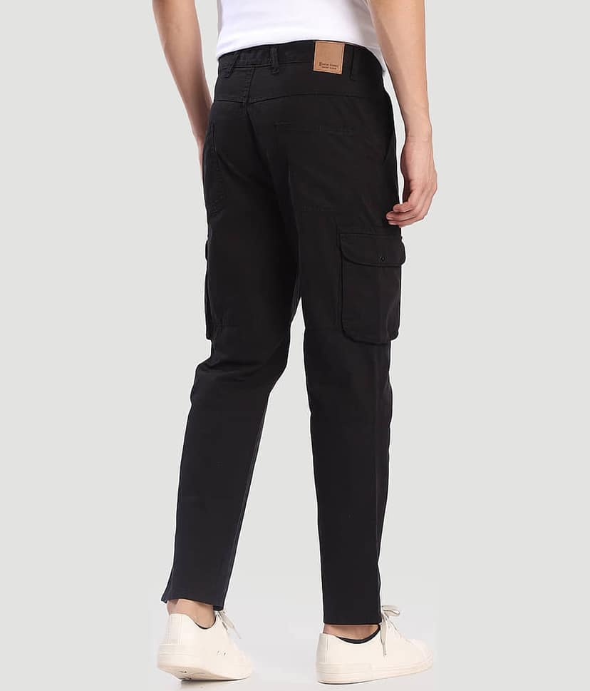 Bene Kleed Regular Men's Cargos - Black ( Pack of 1 ) view 5