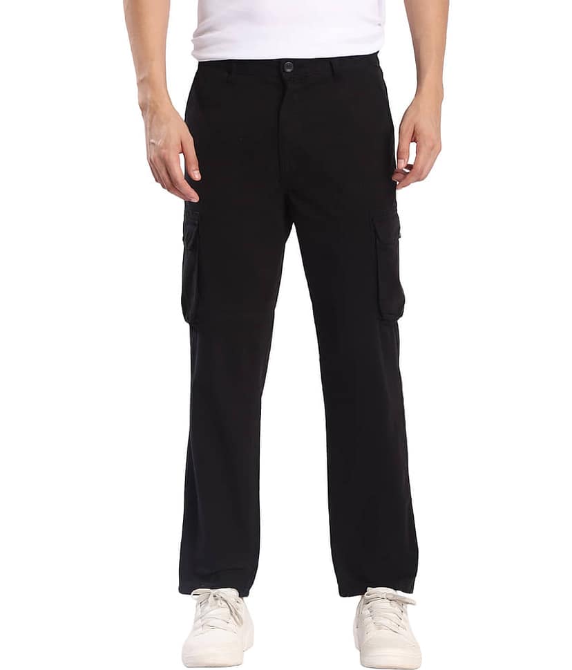Bene Kleed Regular Men's Cargos - Black ( Pack of 1 ) view 7