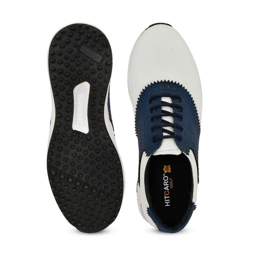 HITCARO Men Proffessional Leather Golf Shoes | Lace-Up | Phylon Sole |Waterproof | Comfortable | Breathable | Sports Shoes view 5