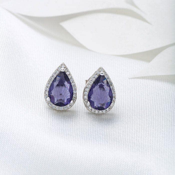 Silver Grape Vine Earrings view 3