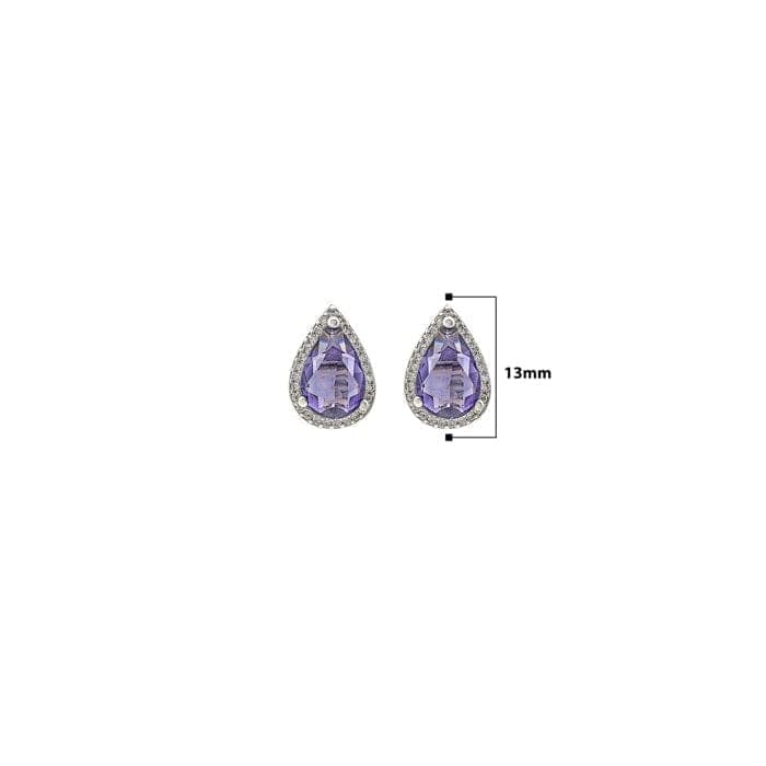 Silver Grape Vine Earrings view 4