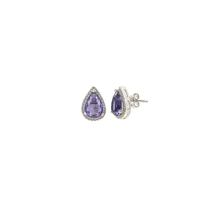 Silver Grape Vine Earrings view 5