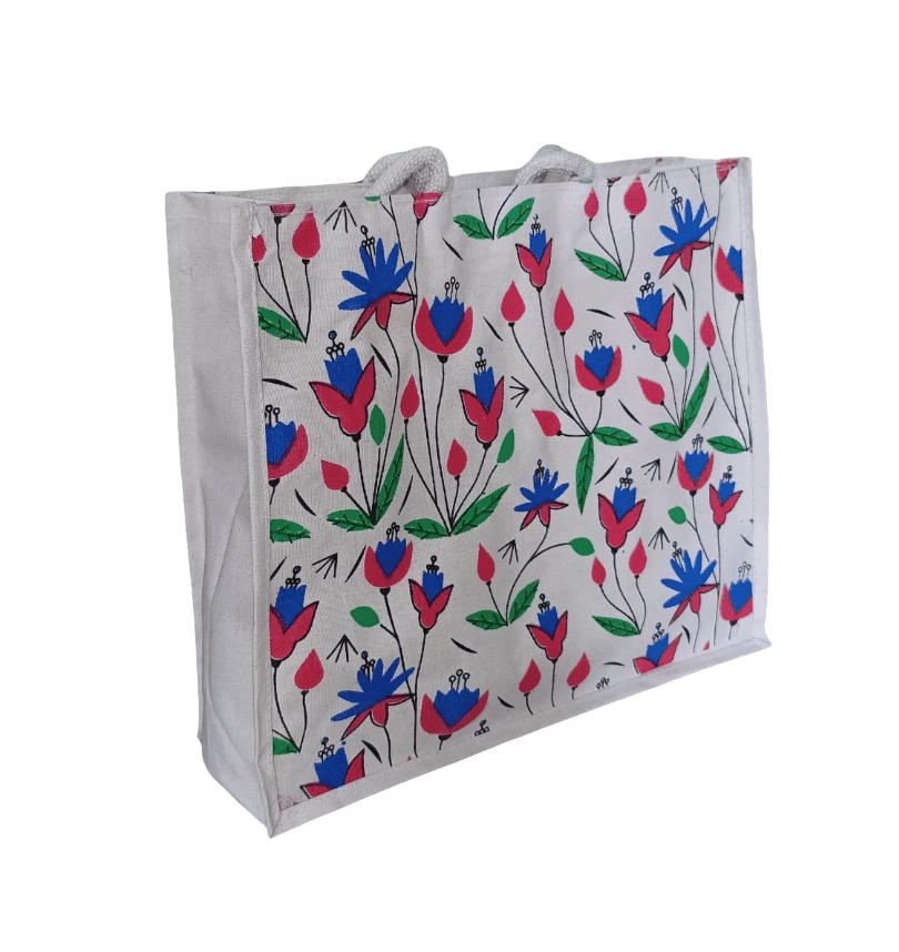 Floral Print Tote Bag - Stylish & Durable Shopping Bag view 2