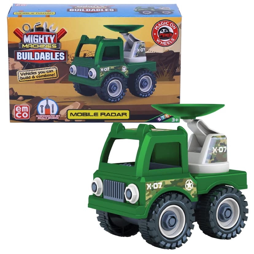Mighty Machines Buildables - Mobile Radar For Kids 3 Years and Above