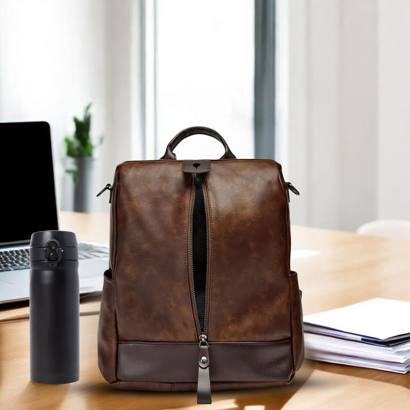 VISMIINTREND Women Backpack for Office Use Upto 13 Inch Laptop | Stylish Backpack Bag | Travel | School | College | Office Use | Anti Theft Convertible Backpack view 4