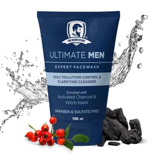 Ultimate Men Expert Face Wash With Activated Charcoal For Deep Cleansing, Non-Drying (100 GM)
