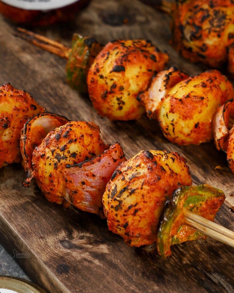 Achari Mushroom Tikka Half