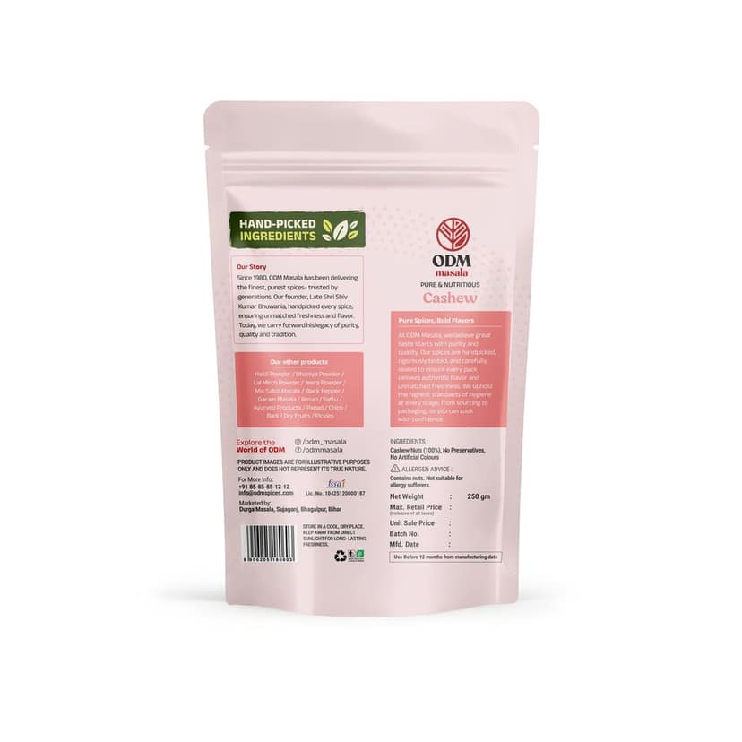 ODM Masala Premium Cashews (Kaju) - Whole Dry Fruit view 2