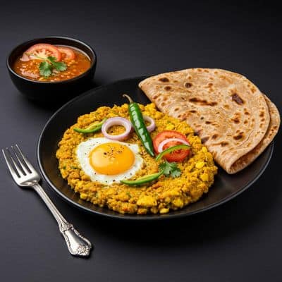 Egg Burji Paratha Combo