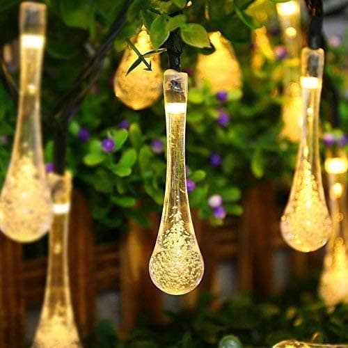 GLOWSERIE LED Droplet Fairy Lights with Crystal Bubble Effect