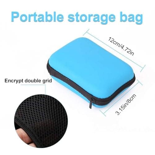 BACHUDO Portable Leather Sewing Kit | 27 pcs Leathr Working Tools,Leather Stitching Kit with Waxed Thread,Sewing Needles for Carpet,Shoes, Sofa Repair | Goods Making Hand Sewing Tools(1, Blue Color view 3