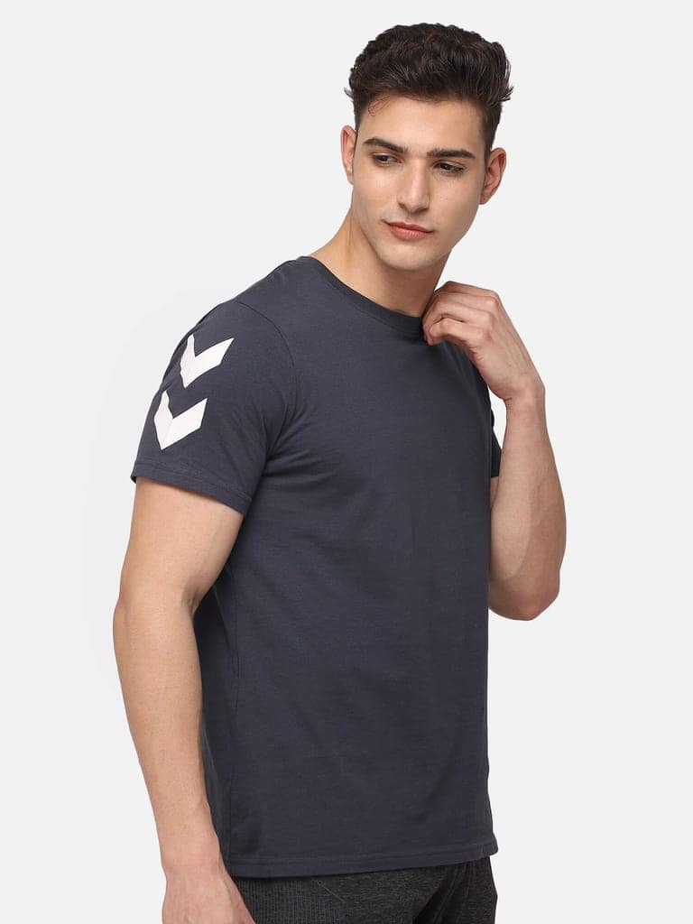 Legacy Men Cotton Blue Chevron T-Shirt view 2