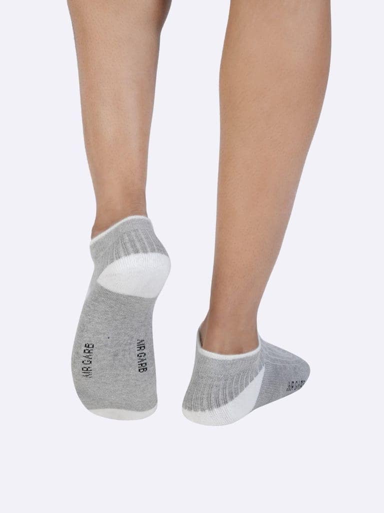 AirGarb Stylish Ribbed Low Ankle Cotton Socks for Men and Women: Comfortable Cushioning & Breathable Design Pack of 6 - ARB6G2B2D2 (Free Size) Multi Color view 7