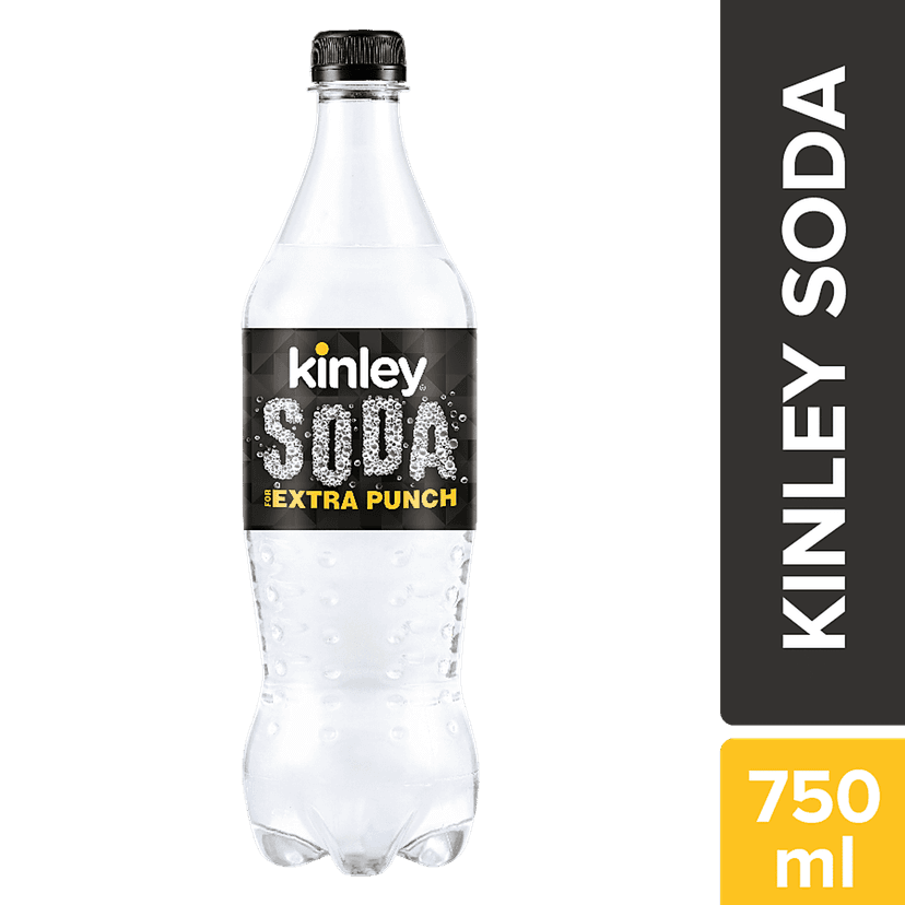 Kinley Sparkling Water - Club Soda, 750 Ml Pet Bottle