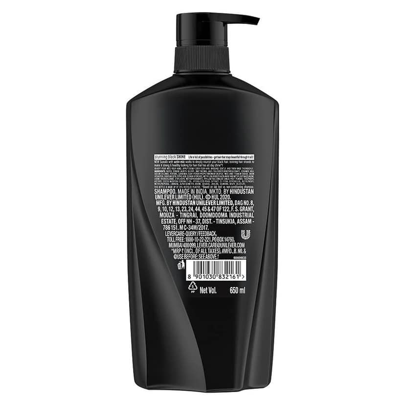 Sunsilk Black Shine Shampoo, 180 Ml view 2