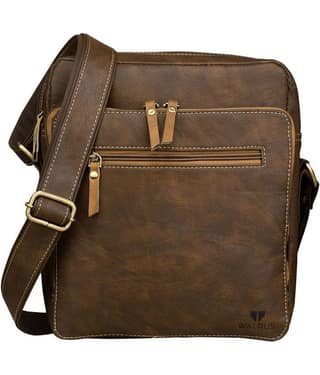 Walrus WMB-MSN-090909 Brown Synthetic Casual Messenger Bag