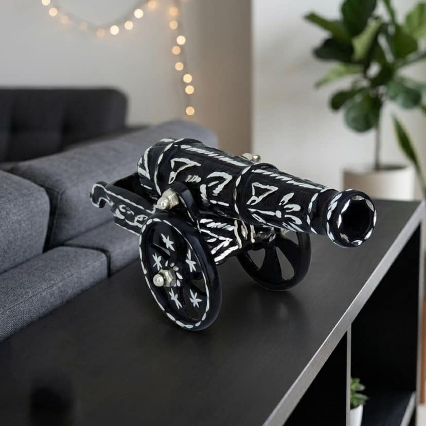 Aluminum Table Decor Showpiece Cannon (ZMAS002 B)