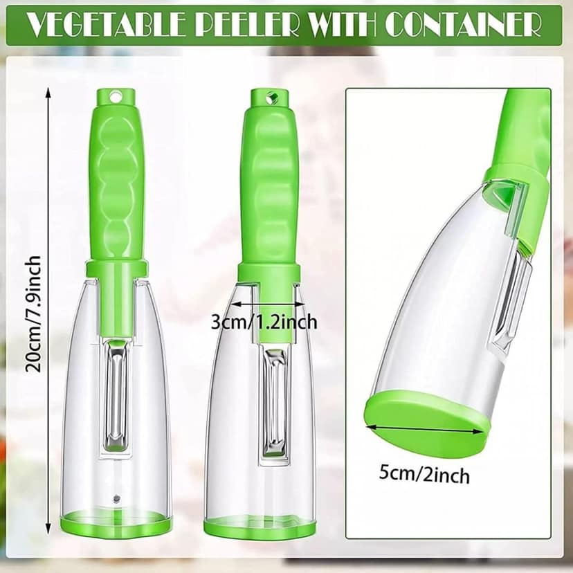 Wholesale Item - VEGETABLE PEELER WITH CONTAINER - MOQ 52 Pieces view 2