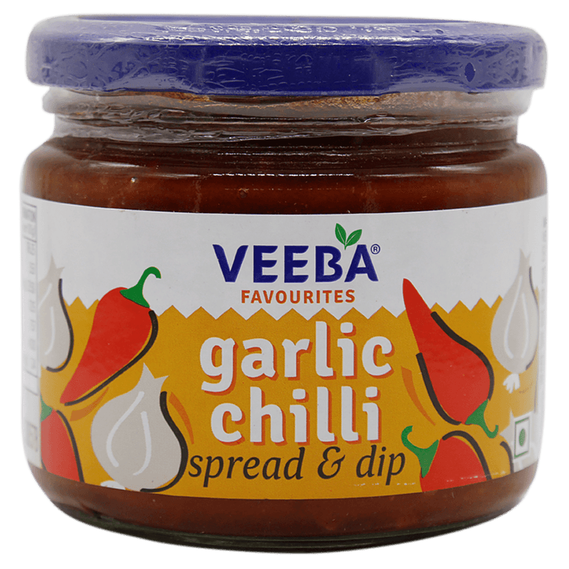 Veeba Dip - Garlic Chilli Spread, 335 G Pet Jar