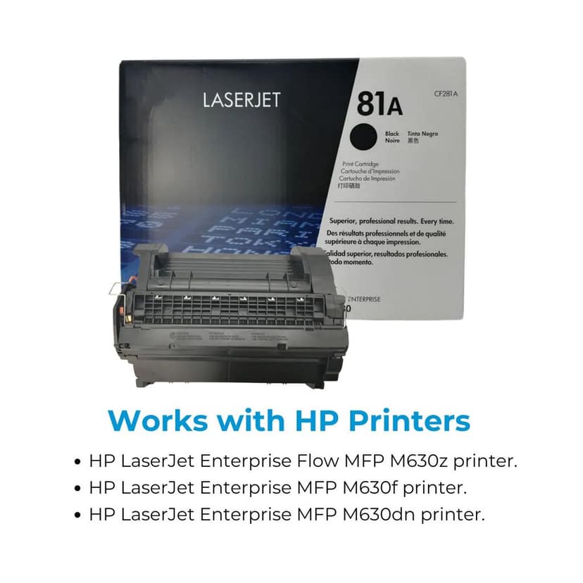 HP 81A Black Original LaserJet Toner Cartridge (CF281A) view 4
