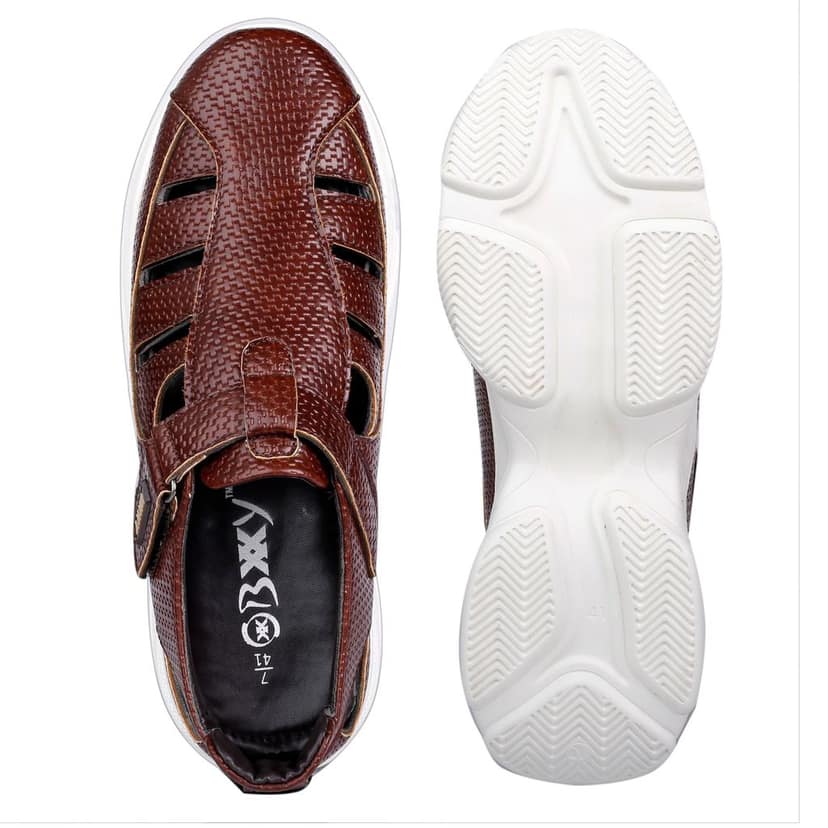 Bxxy's 3 Inch Height Increasing Elevator Sandals for Men view 8