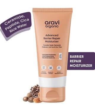 Aravi Organic Advanced Barrier Repair Moisturizer For Deep Hydration Suitable For All Skin Type, 120gm