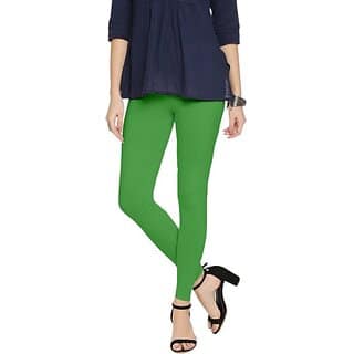 SHE PURE LUXURY WEAR Ankle Length Ethnic Wear Legging (Green, Solid)
