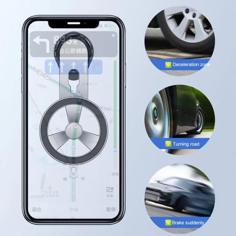 DHRUVINSRI 360° Rotatable & Foldable Air Vent Magnetic Phone Holder (1 Pc) view 2