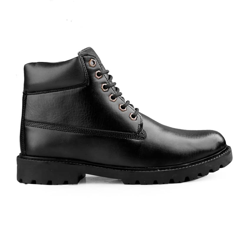 Bxxy's Faux Leather Chelsea Ankle Lace-up Boots for Men view 3