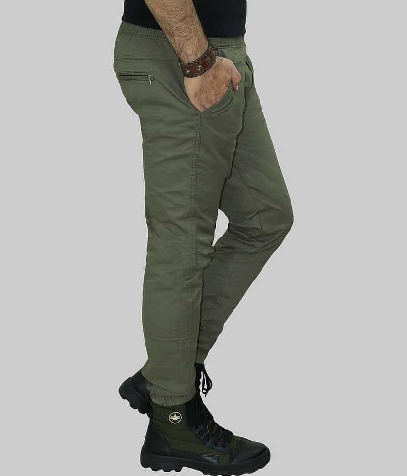 WARBURG Regular Flat Men's Joggers - Dark Green ( Pack of 1 ) view 2