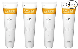 Brinton Healthcare UvDoux Face & Body Sunscreen gel with SPF 50 PA+++ in Matte Finish and Oil Free Formula| Water Resistant Sunscreen| Protection against UVA/UVB Rays75 gm x Pack of 4