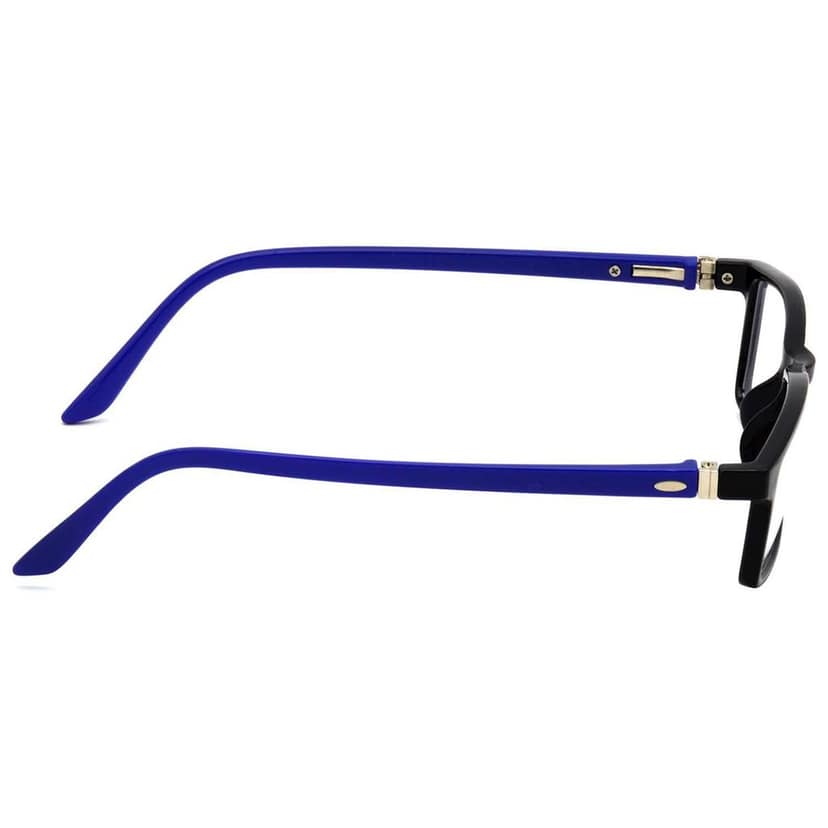 Hrinkar Plastic Full Rim Rectangle spectacle frames Men & Women - HFRM-BK-BU-15 view 3
