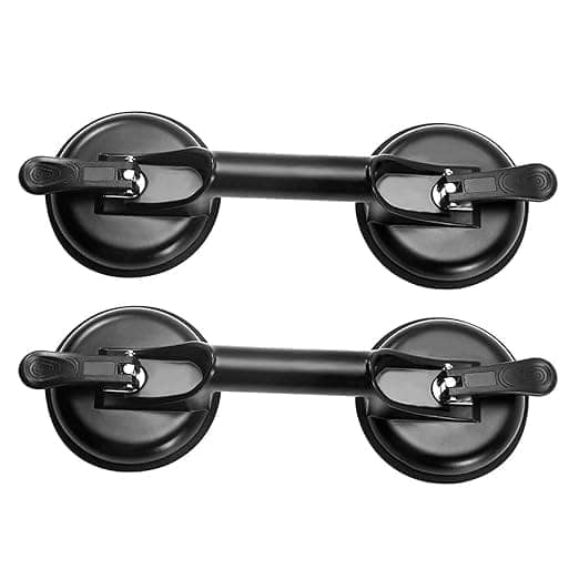 SHOPOLIFE Flat Surface Big Tiles Glass Granite Stone Mirror Carrying Two Suction Cup Lifter Handle, Tiles Glass Working Hand Tool (Multi Colour- 2 Piece)