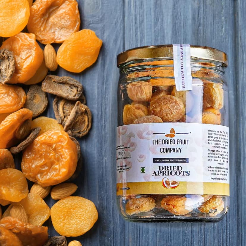 The Dried Fruit Company Dried Apricot Dry Fruit Healthy Naturally Tasty Increases Immunity (500gm) view 3